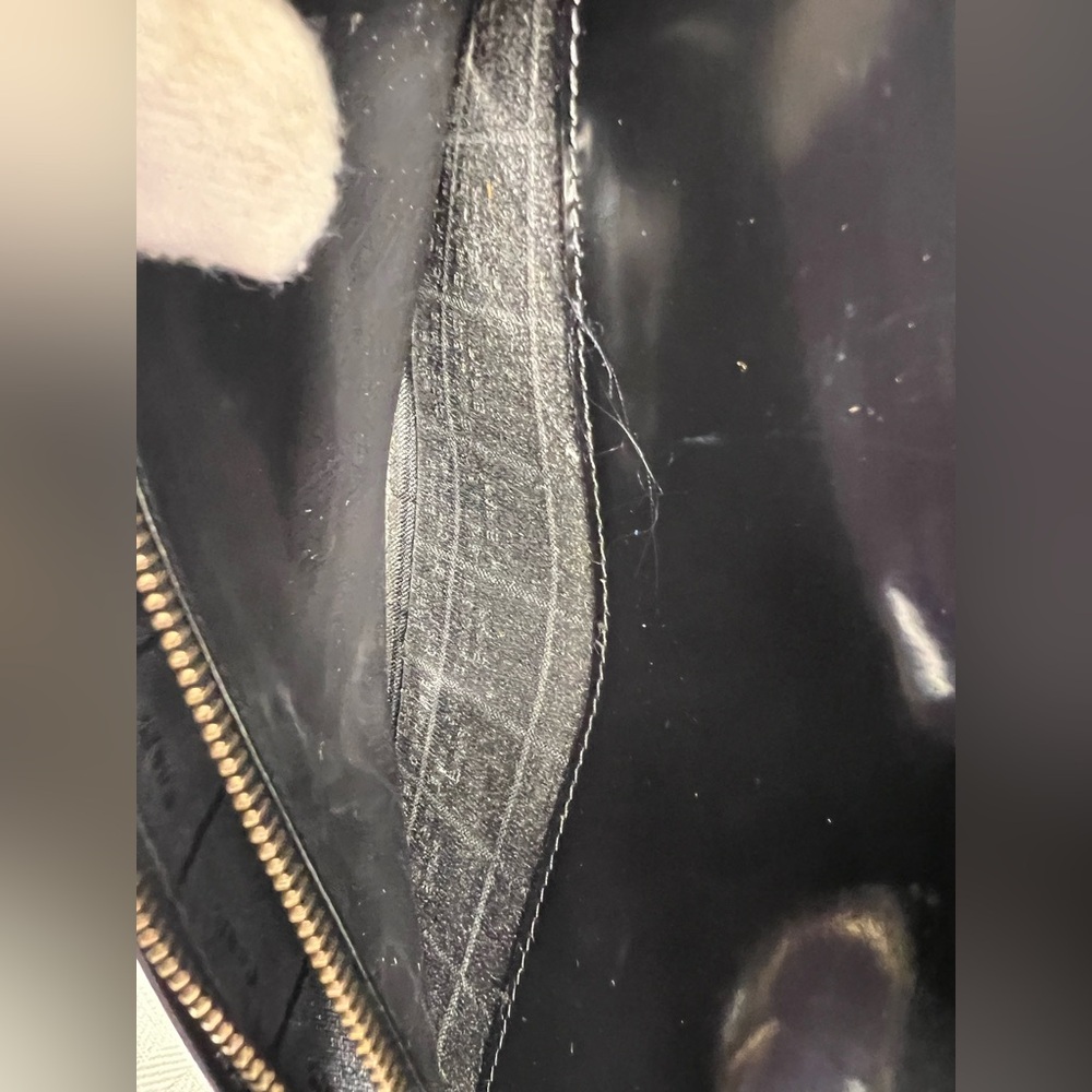 CELINE Vintage Black Patent Long Wallet with Box - Picture 10 of 13